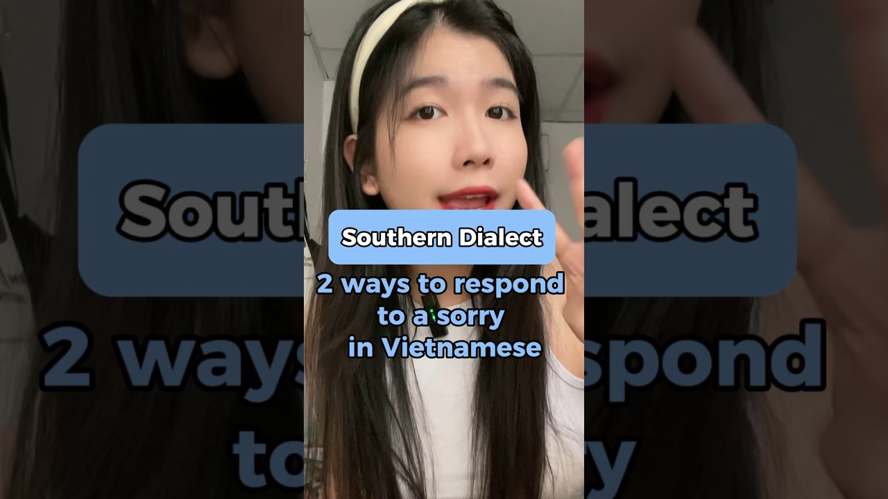How to say sorry in Vietnamese language