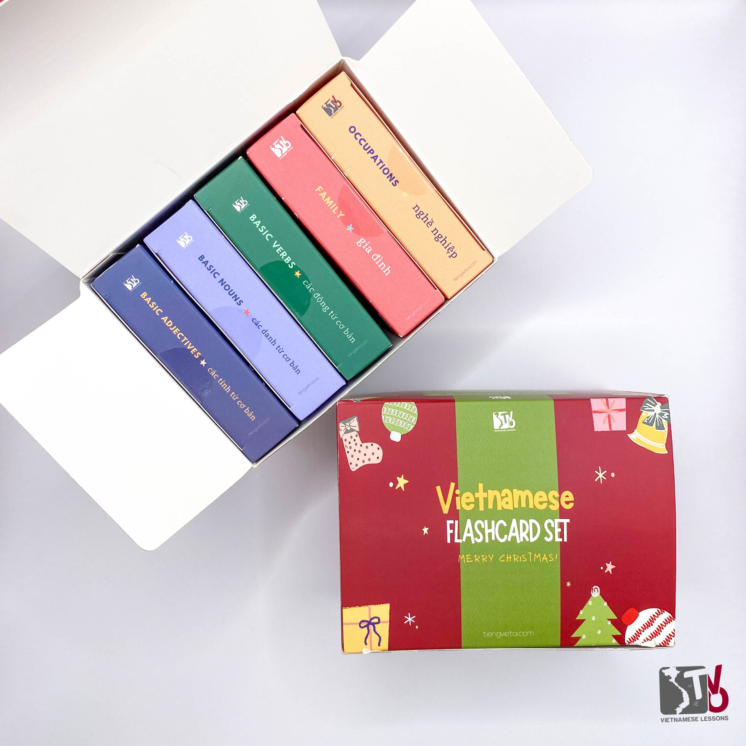 Special Xmas Gift Set of 5 Vietnamese Flashcards 13 Special Xmas Gift Set of 5 Vietnamese Flashcards - Tieng Viet Oi